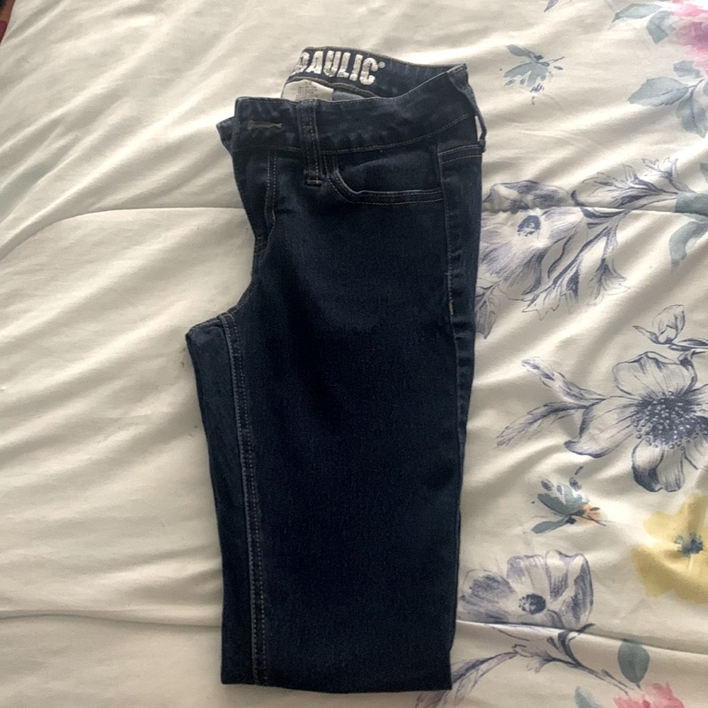 Girl’s Hydraulic Jeans, Size 1/2, Blue Bottoms
